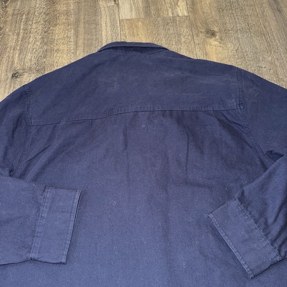 Backwoods Field & Forest Men's XL Barn Chore Coat Jacket Fleece Plaid Lined Blue - Picture 12 of 14